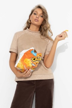 Водолазка бежевая из экозамши Charutti(фото4)