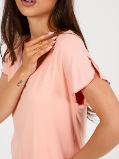 Пижама трикотажная персикового цвета с шортами Iv-capriz(фото5)