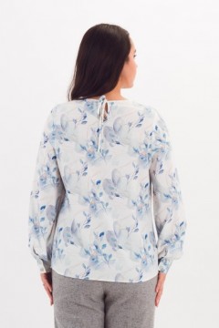 Блузка молочного цвета с длинными рукавами Braslava(фото5)