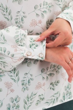 Блузка молочного цвета с длинными рукавами Braslava(фото5)