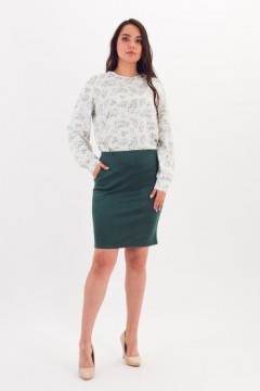 Блузка молочного цвета с длинными рукавами Braslava(фото2)