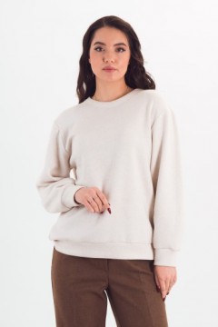 Джемпер трикотажный молочного цвета Braslava(фото3)