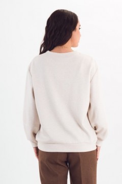 Джемпер трикотажный молочного цвета Braslava(фото6)