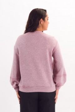 Джемпер трикотажный светло-брусничного цвета Braslava(фото7)