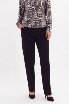 Брюки классические чёрные трикотажные Braslava(фото2)