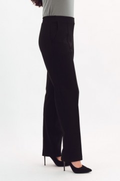 Брюки классические чёрные трикотажные Braslava(фото4)