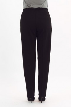 Брюки классические чёрные трикотажные Braslava(фото5)