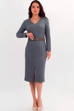 Платье-футляр трикотажное с принтом Braslava