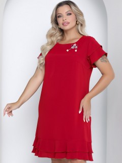 Платье А-силуэта с коротким двойным рукавом Agata(фото3)