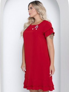 Платье А-силуэта с коротким двойным рукавом Agata(фото4)