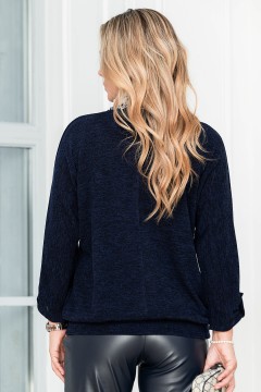 Джемпер трикотажный тёмно-синего цвета Lavira(фото5)