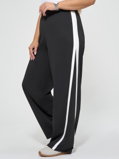 Брюки чёрные с лампасами Dora(фото4)