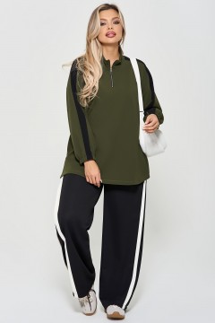 Брюки чёрные с лампасами Dora