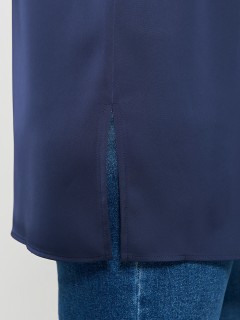 Блузка черничного цвета с кружевом Dora(фото6)