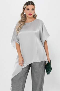 Блузка-накидка жемчужно-белого цвета Dora