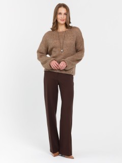 Джемпер вязаный с люрексом в цвете сафари Priz(фото2)