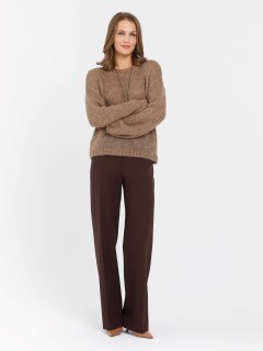 Джемпер вязаный с люрексом в цвете сафари Priz(фото4)