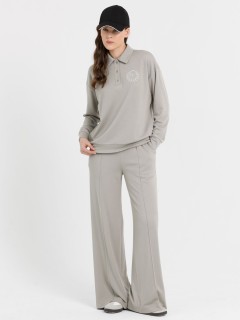 Джемпер-поло трикотажный с вышивкой Priz(фото2)