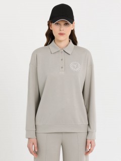 Джемпер-поло трикотажный с вышивкой Priz(фото3)