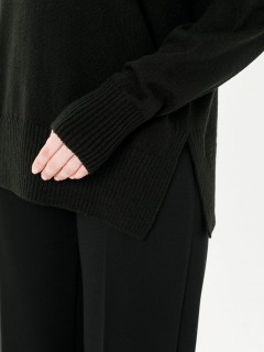 Водолазка вязаная чёрная с длинными рукавами Priz(фото5)