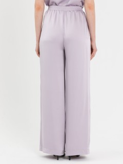 Брюки атласные фиолетово-серого цвета Priz(фото5)