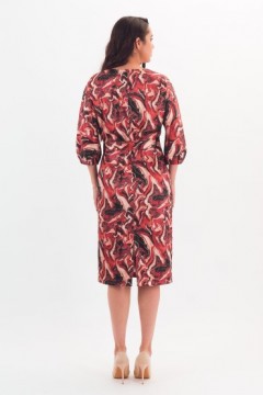 Платье разноцветное  с поясом Braslava(фото4)