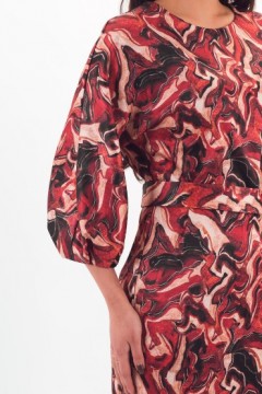 Платье разноцветное  с поясом Braslava(фото3)