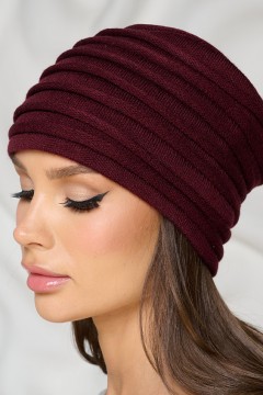 Шапка-колпак бордового цвета Bellovera(фото4)