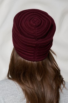 Шапка-колпак бордового цвета Bellovera(фото5)