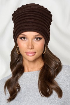 Шапка-колпак тёмно-коричневого цвета Bellovera(фото6)