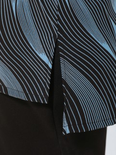 Блузка чёрная с принтом Dora(фото9)