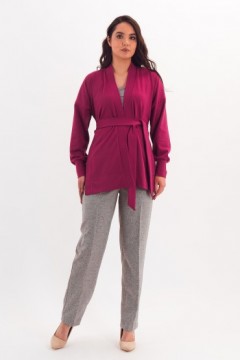 Кардиган трикотажный с поясом Braslava(фото2)