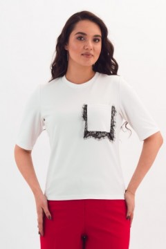 Футболка трикотажная белая 110931 Braslava(фото3)