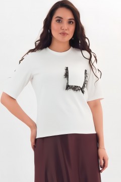 Футболка трикотажная белая 110931 Braslava