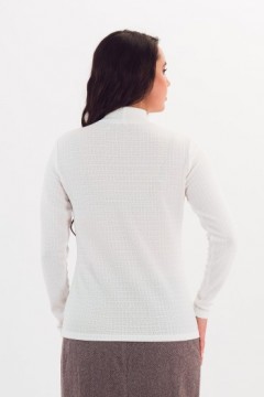 Водолазка белая трикотажная вязаная Braslava(фото6)