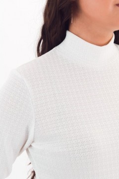 Водолазка белая трикотажная вязаная Braslava(фото4)