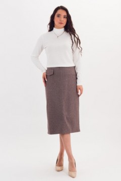 Водолазка белая трикотажная вязаная Braslava(фото2)