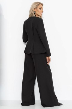 Костюм-двойка чёрный с брюками Charutti(фото6)