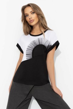 Футболка трикотажная с объёмным декором по переду Charutti