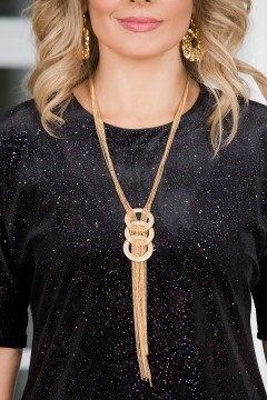 Платье нарядное чёрного цвета с блеском Lavira(фото3)