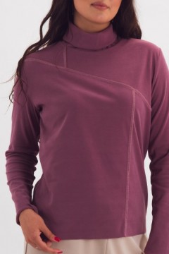 Джемпер трикотажный тёмно-сиреневого цвета Braslava(фото3)