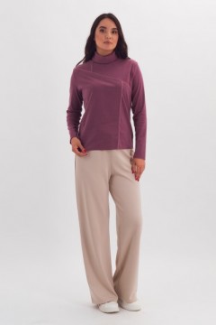 Джемпер трикотажный тёмно-сиреневого цвета Braslava(фото2)
