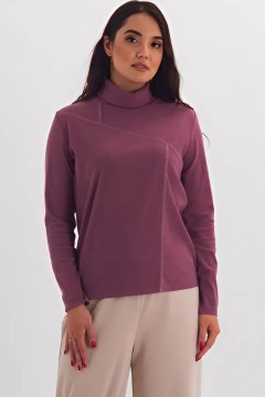 Джемпер трикотажный тёмно-сиреневого цвета Braslava