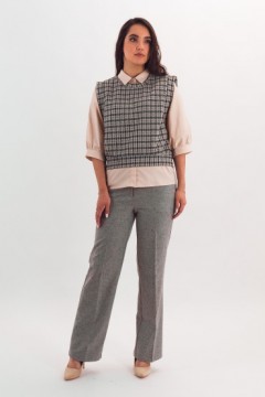 Жилет серый в клетку Braslava(фото2)