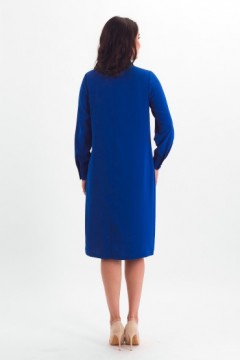 Платье миди ярко-синее с длинными рукавами Braslava(фото5)