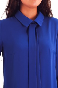 Платье миди ярко-синее с длинными рукавами Braslava(фото2)