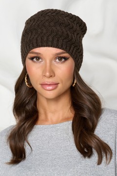Шапка шоколадного цвета Bellovera