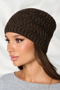 Шапка шоколадного цвета Bellovera(фото4)