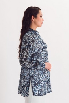 Рубашка шифоновая с принтом Braslava(фото7)