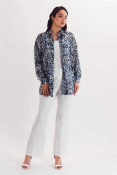 Рубашка шифоновая с принтом Braslava(фото2)